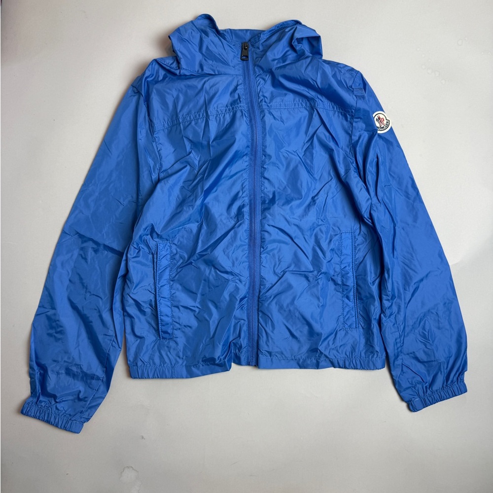 Moncler Kids Bright Blue Raincoat